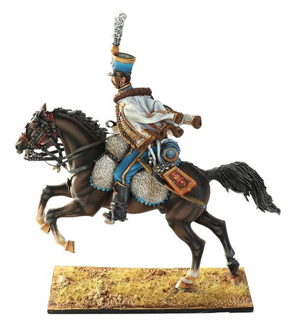French 5th Hussars NCO, 10-20 Years Service,  France's Grande Armee--single mounted figure #2