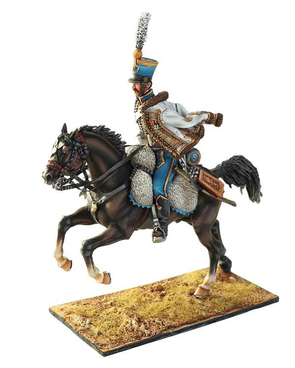 French 5th Hussars NCO, 10-20 Years Service,  France's Grande Armee--single mounted figure #3
