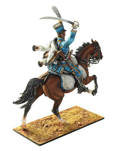 French 5th Hussars Private #1,  France's Grande Armee--single mounted figure #2
