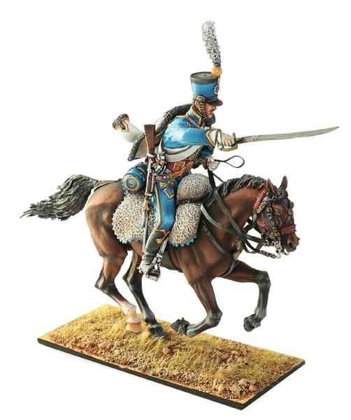French 5th Hussars Private #2,  France's Grande Armee--single mounted figure #3