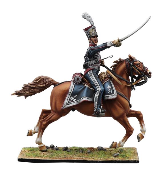Polish Imperial Guard Lancers Officer, Polish 1st Light Cavalry Regiment, French Grande Armee--single mounted figure #1