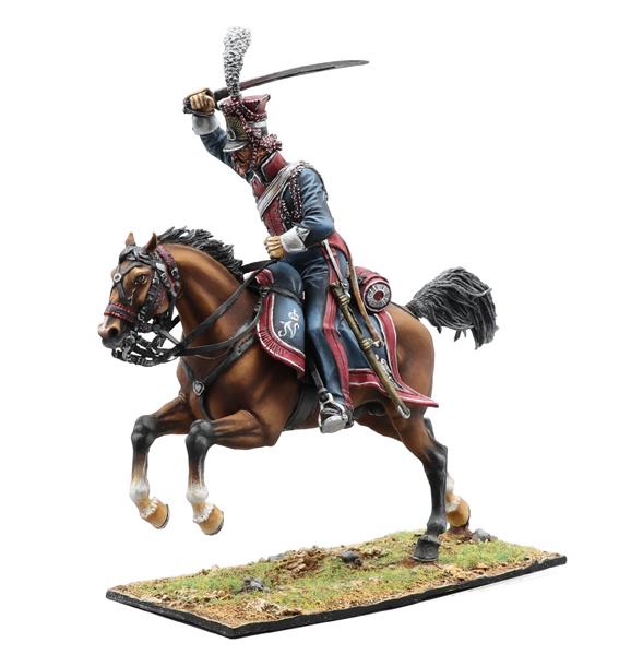 Polish Imperial Guard Lancers NCO, Polish 1st Light Cavalry Regiment, French Grande Armee--single mounted figure #1