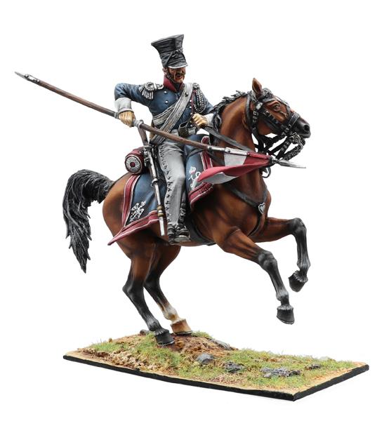 Polish Imperial Guard Lancers Trooper with Lance #2, Polish 1st Light Cavalry Regiment, French Grande Armee--single mounted figure #1