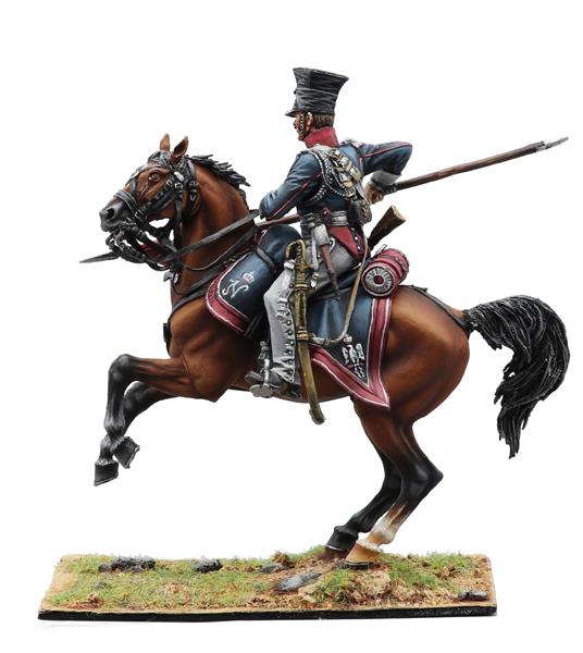 Polish Imperial Guard Lancers Trooper with Lance #2, Polish 1st Light Cavalry Regiment, French Grande Armee--single mounted figure #2
