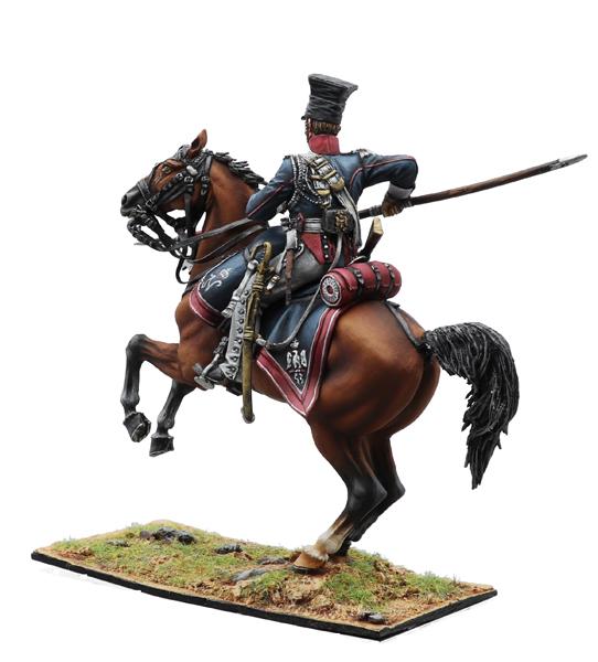 Polish Imperial Guard Lancers Trooper with Lance #2, Polish 1st Light Cavalry Regiment, French Grande Armee--single mounted figure #3