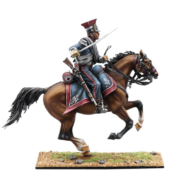 Polish Imperial Guard Lancers Trooper with Sword #1, Polish 1st Light Cavalry Regiment, French Grande Armee--single mounted figure #1
