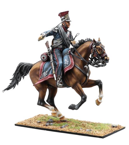 Polish Imperial Guard Lancers Trooper with Sword #1, Polish 1st Light Cavalry Regiment, French Grande Armee--single mounted figure #3