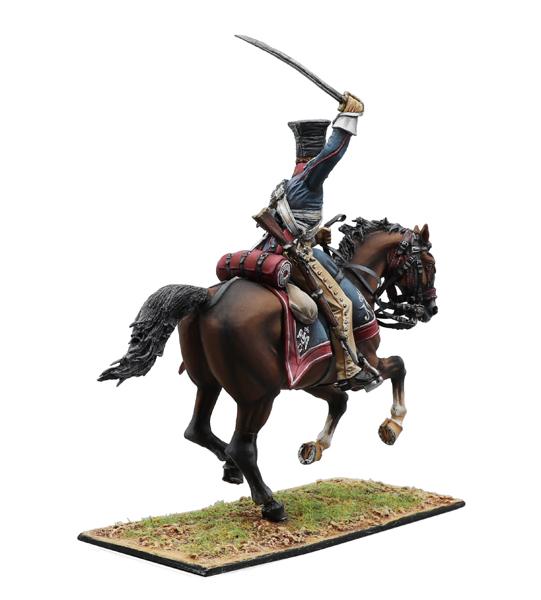 Polish Imperial Guard Lancers Trooper with Sword #2, Polish 1st Light Cavalry Regiment, French Grande Armee--single mounted figure #2