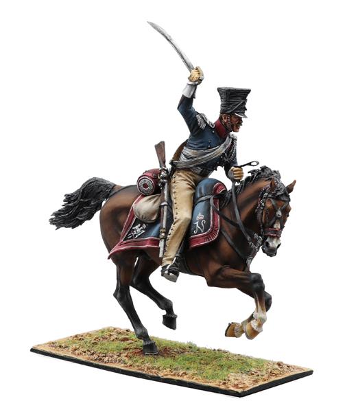 Polish Imperial Guard Lancers Trooper with Sword #2, Polish 1st Light Cavalry Regiment, French Grande Armee--single mounted figure #3