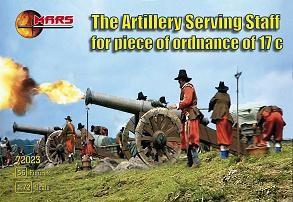 1/72 Artillery Serving Staff for Piece of Ordnance 17th Cent.--28 figures, 4 horses, and 3 guns--TWO IN STOCK. #1