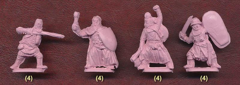 1/72 Medieval Baltic Crusades--36 figures in 9 poses and 4 horses in 1 horse pose #2