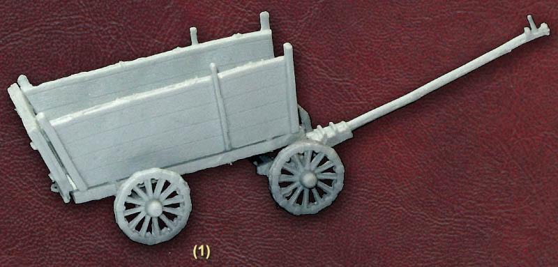 1/72 Siege Artillery of Imperial Army--18 figures in 9 poses, 9 horses, 1 wagon, and 2 guns #7
