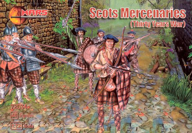 1/72 Thirty Years War Scots Mercenaries--48 figures in 12 poses #1