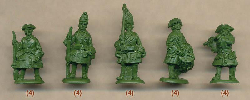 1/72 Northern War Saxon Infantry--56 figures in 14 poses #3