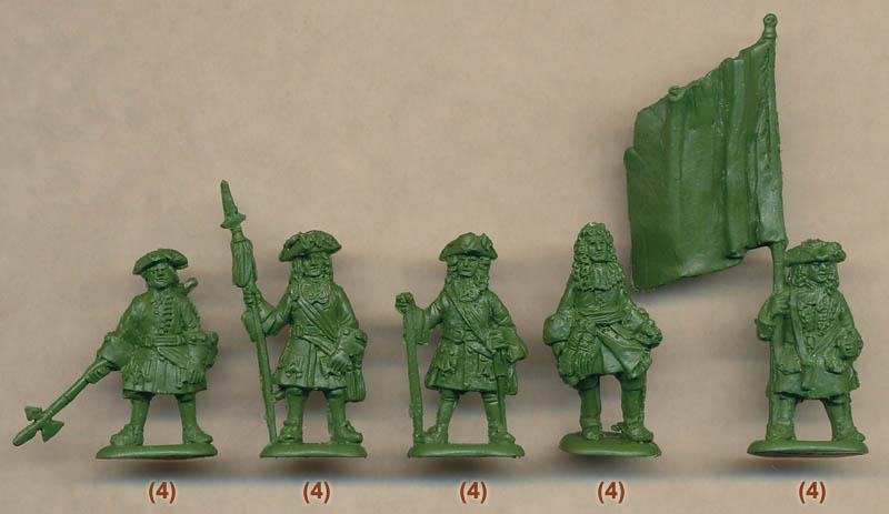 1/72 Northern War Saxon Infantry--56 figures in 14 poses #4