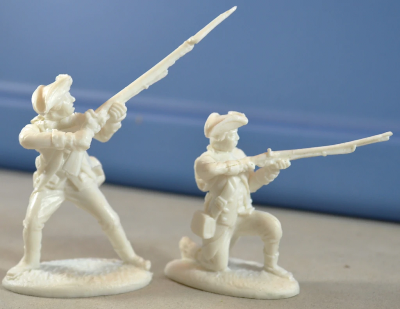 FRENCH ALLIES/American Regular Army (WHITE)--16 figures in 8 poses #4