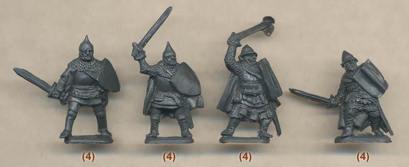 1/72 1st Half XV Century Lithunian-Russian Heavy Infantry--48 figures in 12 poses--LAST TWO. #3