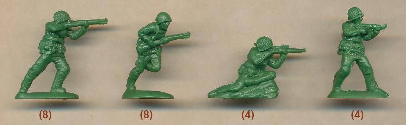 1/72 WWII U.S. Rangers D-Day--40 figures in 8 poses--TWO IN STOCK. #2