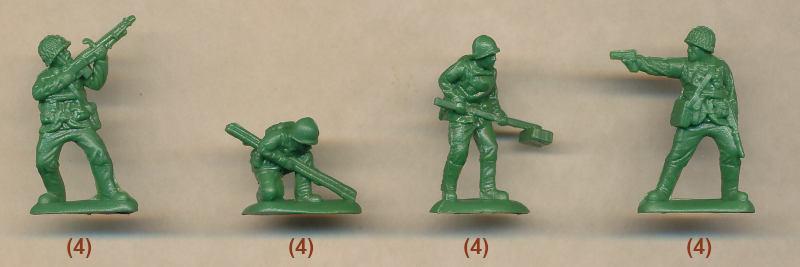 1/72 WWII U.S. Rangers D-Day--40 figures in 8 poses--TWO IN STOCK. #3