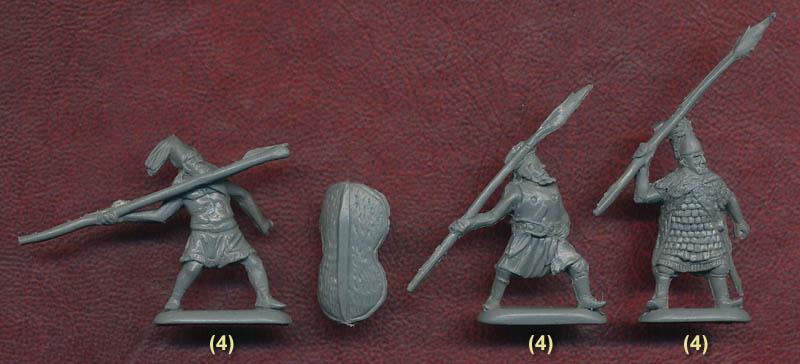1/72 13-12th Century BC Achaean Warriors--40 figures in 10 poses #2