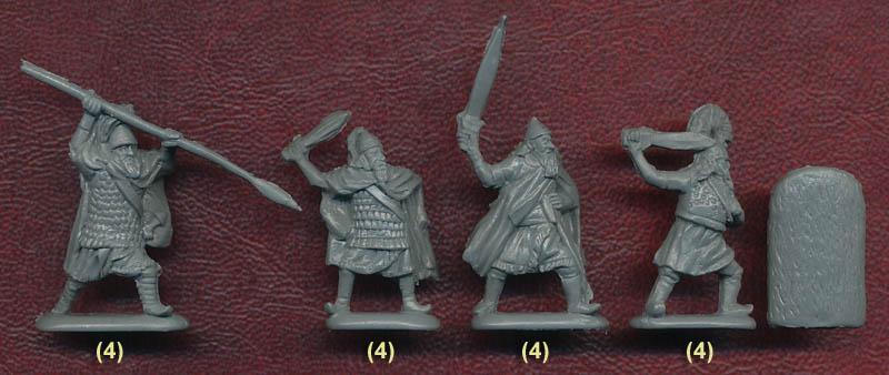 1/72 13-12th Century BC Achaean Warriors--40 figures in 10 poses #3