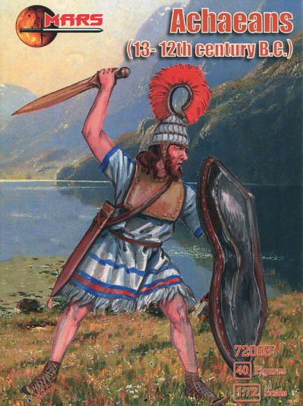 1/72 13-12th Century BC Achaean Warriors--40 figures in 10 poses #1