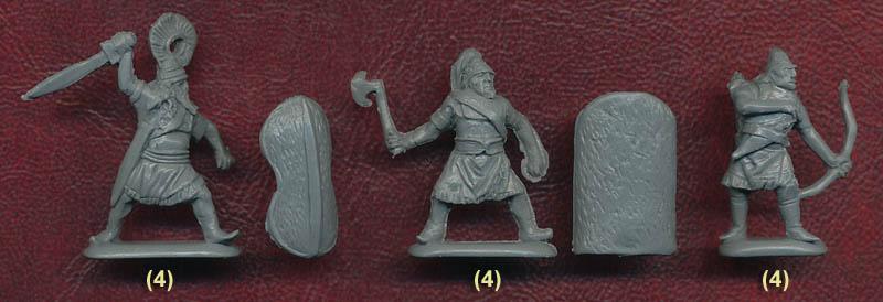 1/72 13-12th Century BC Achaean Warriors--40 figures in 10 poses #4