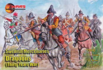 1/72 Thirty Years War Swedish Mercenaries Dragoons--12 mounted figures in 6 poses and 12 horses in 6 horse poses--AWAITING RESTOCK.. 1/72 Thirty Years War Swedish Mercenaries Dragoons--12 mounted figures in 6 poses and 12 horses in 6 horse poses--AWAITING RESTOCK.. #45828