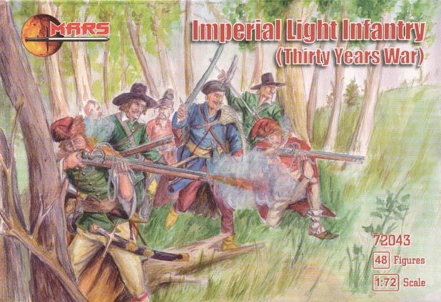 1/72 Thirty Years War Imperial Light Infantry--48 figures in 12 poses #1