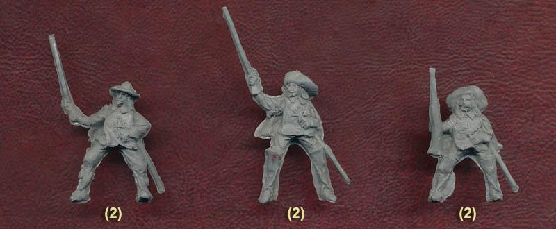1/72 French Guards Royal Musketeers--12 mounted figures in 6 poses and 12 horses in 6 horse poses #2