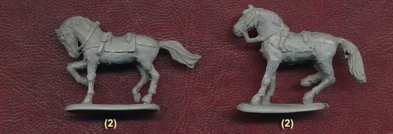 1/72 French Guards Royal Musketeers--12 mounted figures in 6 poses and 12 horses in 6 horse poses #5