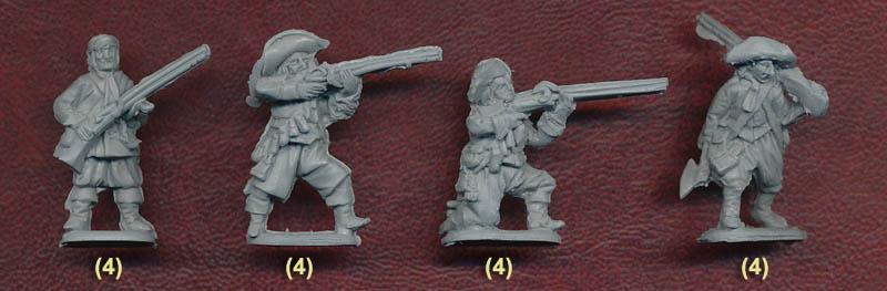 1/72 1st Half XVII Century (Late) Polish Infantry--48 figures 12 poses #2