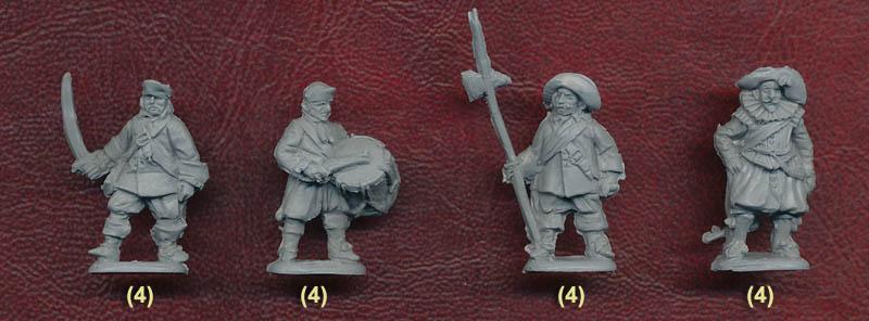 1/72 1st Half XVII Century (Late) Polish Infantry--48 figures 12 poses #4