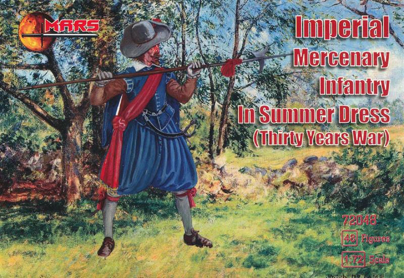 1/72 Thirty Years War Imperial Mercenary Infantry Summer Dress--48 figures 12 poses #1
