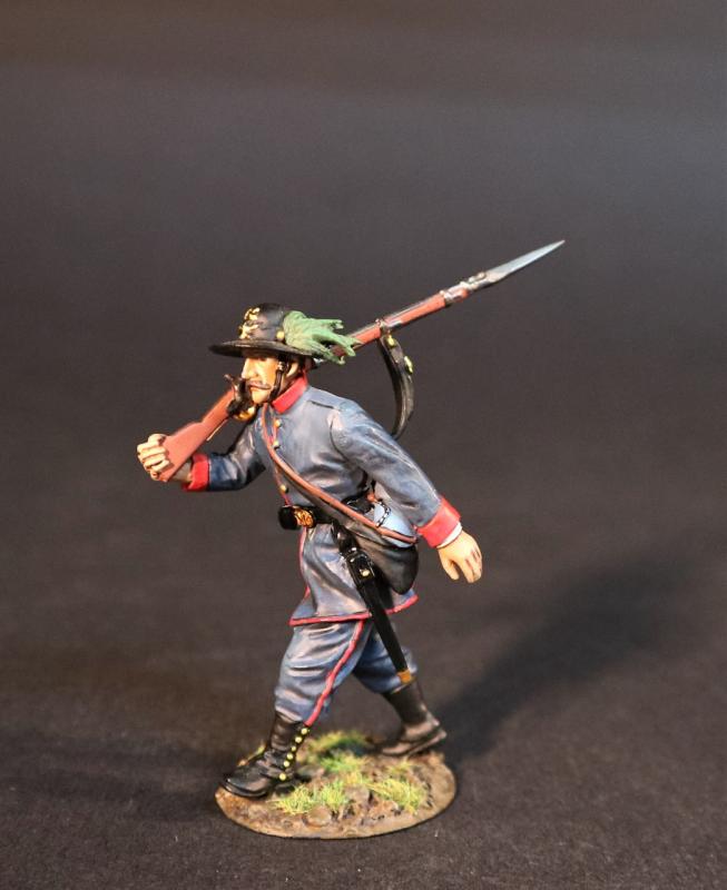 Infantry Advancing (striding forward, left arm swinging back), The 39th New York Volunteer Infantry Regiment, The First Battle of Bull Run, 1861, The ACW--single figure #1