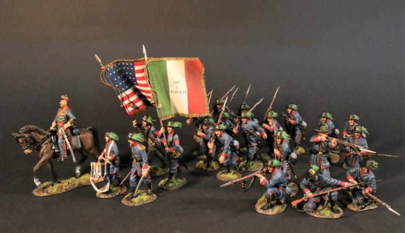 Infantry Advancing (striding forward, left arm swinging back), The 39th New York Volunteer Infantry Regiment, The First Battle of Bull Run, 1861, The ACW--single figure #2