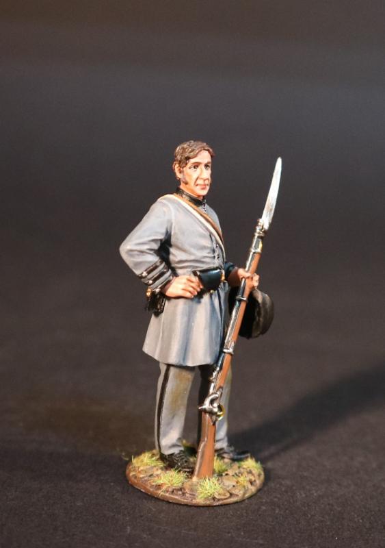 Infantry Standing (bare head, rifle in left hand), 5th Virginia Regiment, Company A, Marion Rifles, Winchester, The Army of the Shenandoah, The First Battle of Manassas, 1861, ACW 1861-1865--single figure #1