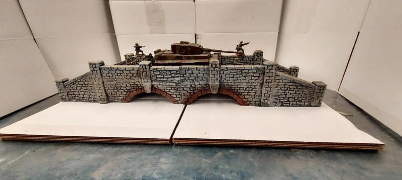 New European Stone Bridge ( 2 pieces) 29 inches long and fully painted.  #3