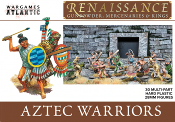 28mm Aztec Warriors--thirty unpainted multi-part plastic figures 28mm Aztec Warriors--thirty unpainted multi-part plastic figures #45899