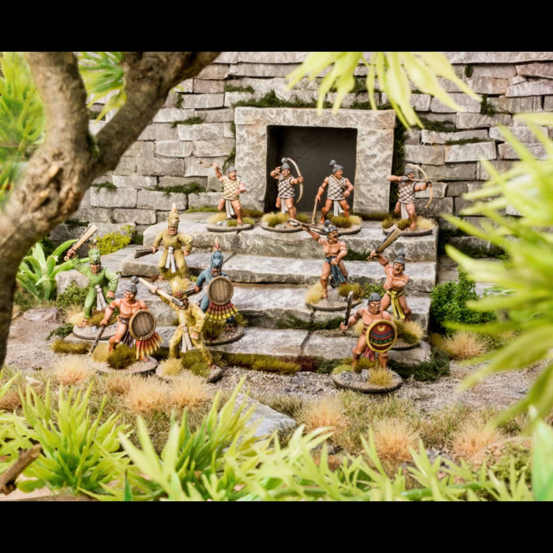 28mm Aztec Warriors--30 figures #4