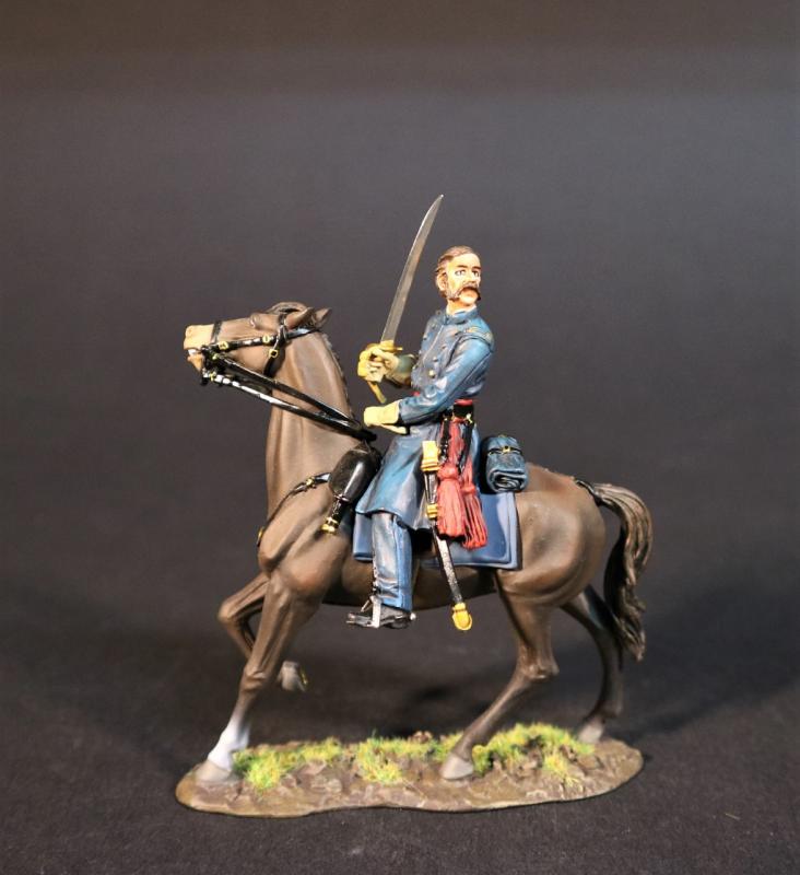 Mounted Officer of the 14th Regiment New York State Militia, The First Battle of Bull Run, 1861,THE ACW 1861-1865--single mounted figure #1