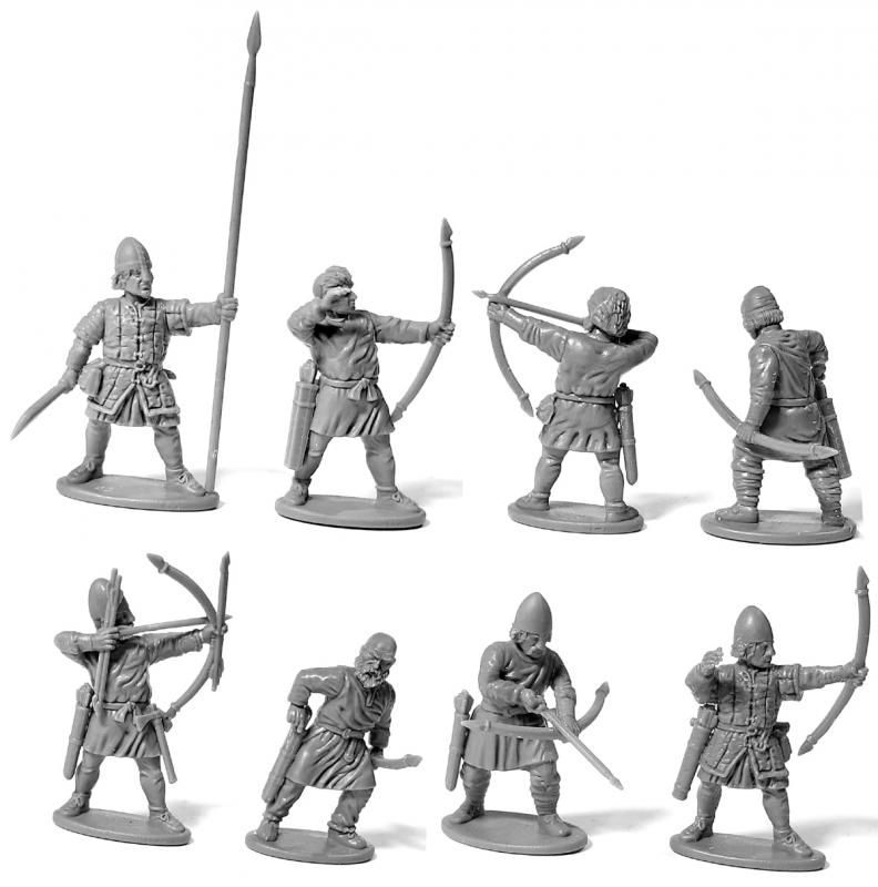 Dark Age Archers & Slingers--makes 36 highly detailed 28mm plastic figures #1