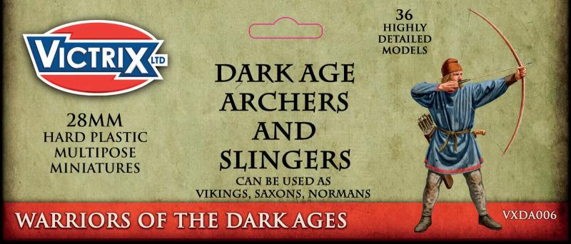 Dark Age Archers & Slingers--makes 36 highly detailed 28mm plastic figures -- TWO IN STOCK! #2