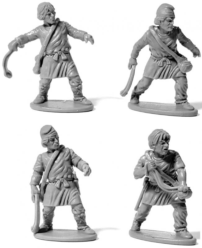 Dark Age Archers & Slingers--makes 36 highly detailed 28mm plastic figures #4