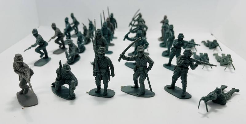 Airfix Copies 50mm Green/Grey Plastic (30 Figures in 6 Poses) -Limited quantities  #2
