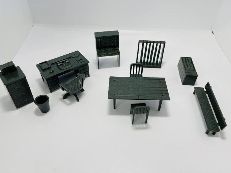 Army HQ Furniture - 12 Pieces, Olive HP #1