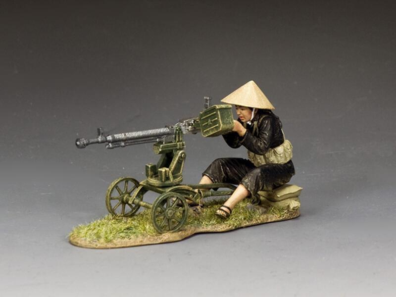 Viet Cong Heavy Machine Gun Set--single seated figure with DShK 12.7mm Heavy Machine Gun #1
