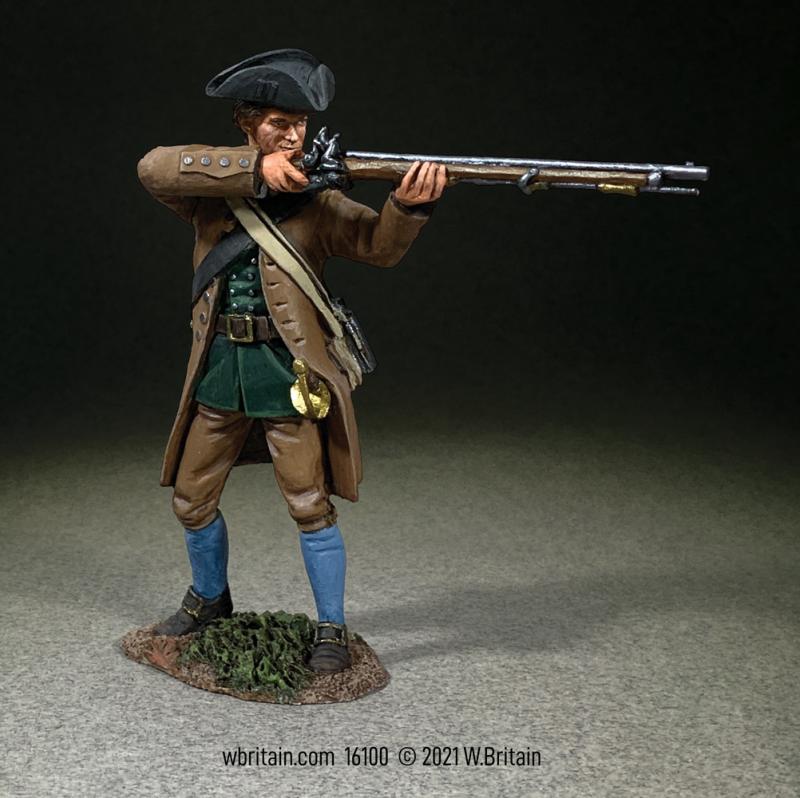 Colonial Militia Standing Firing, No.3--single figure #1