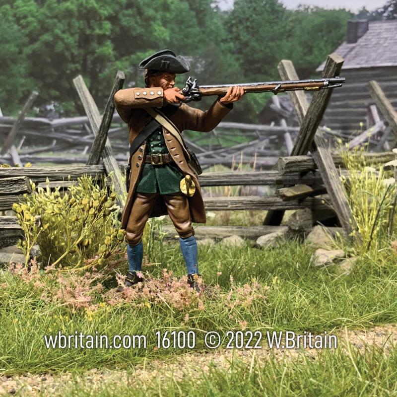 Colonial Militia Standing Firing, No.3--single figure #3