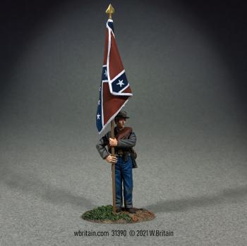 Image of Confederate Army of Northern Virginia Flag at Rest--Single Figure